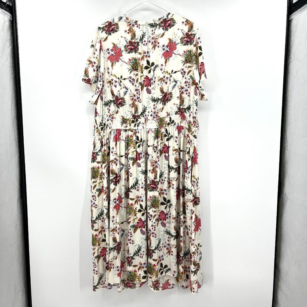 NWT Lane Bryant Floral Short Sleeve Midi Dress Women's Size 24 - Picture 7 of 9